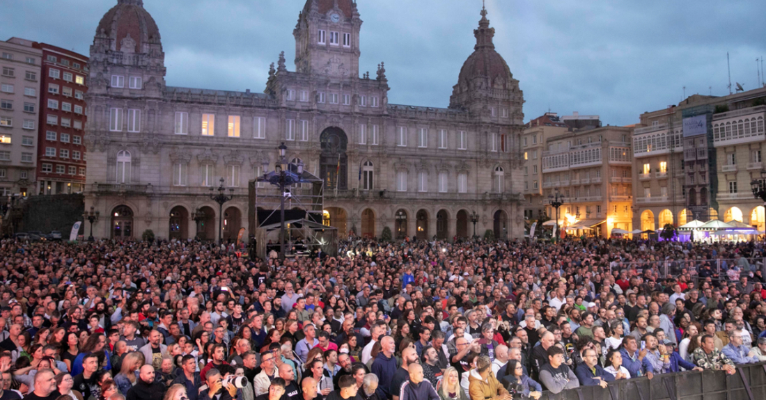 Imaxe das festas de María Pita na Coruña