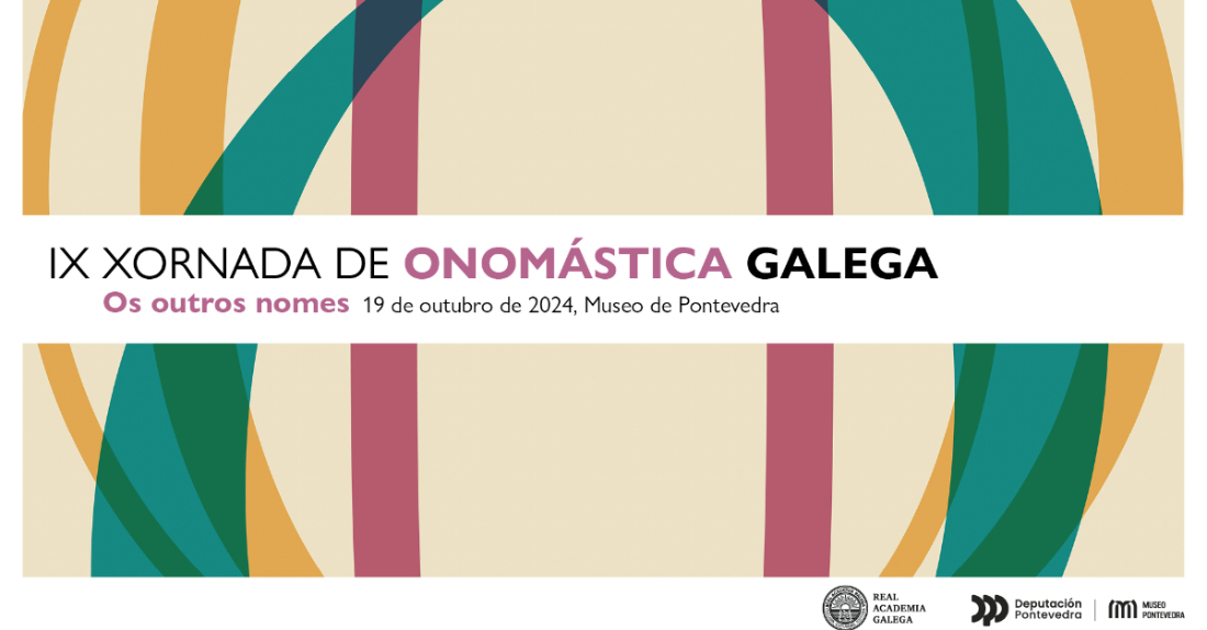 Imaxe do cartel da IX Xornada de Onomástica Galega