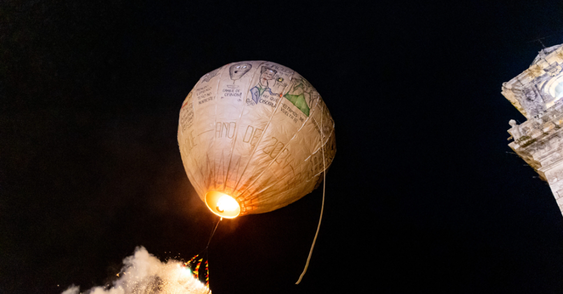 Imaxe do globo de Betanzos das festas de 2024