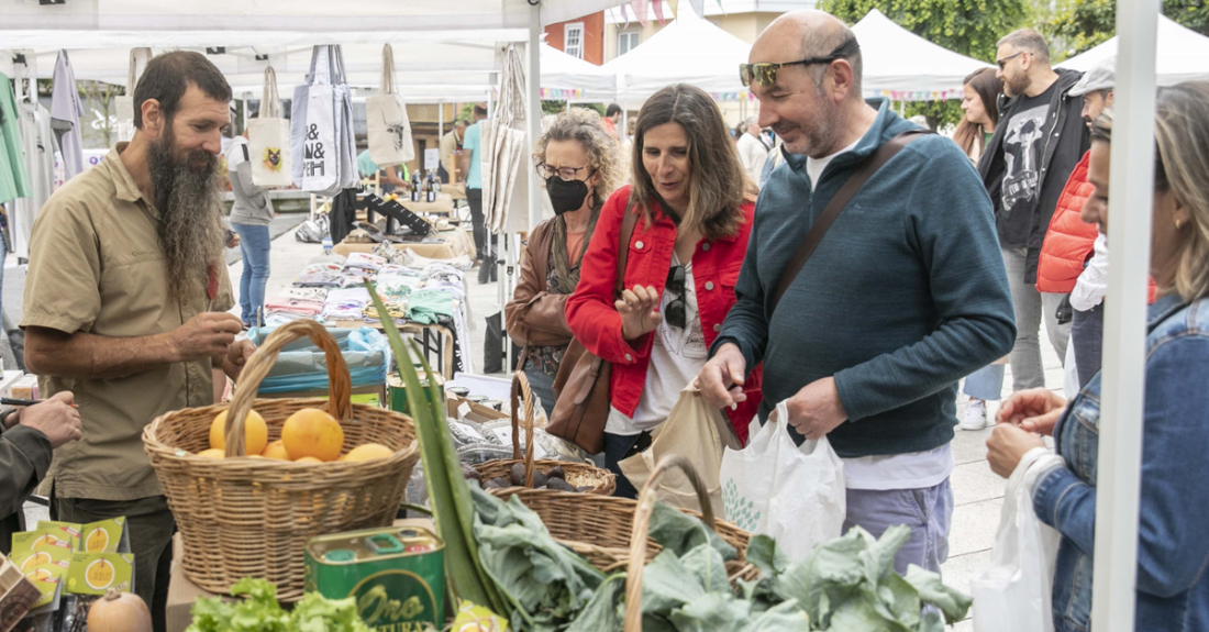 Imaxe dun mercado sostible na Coruña