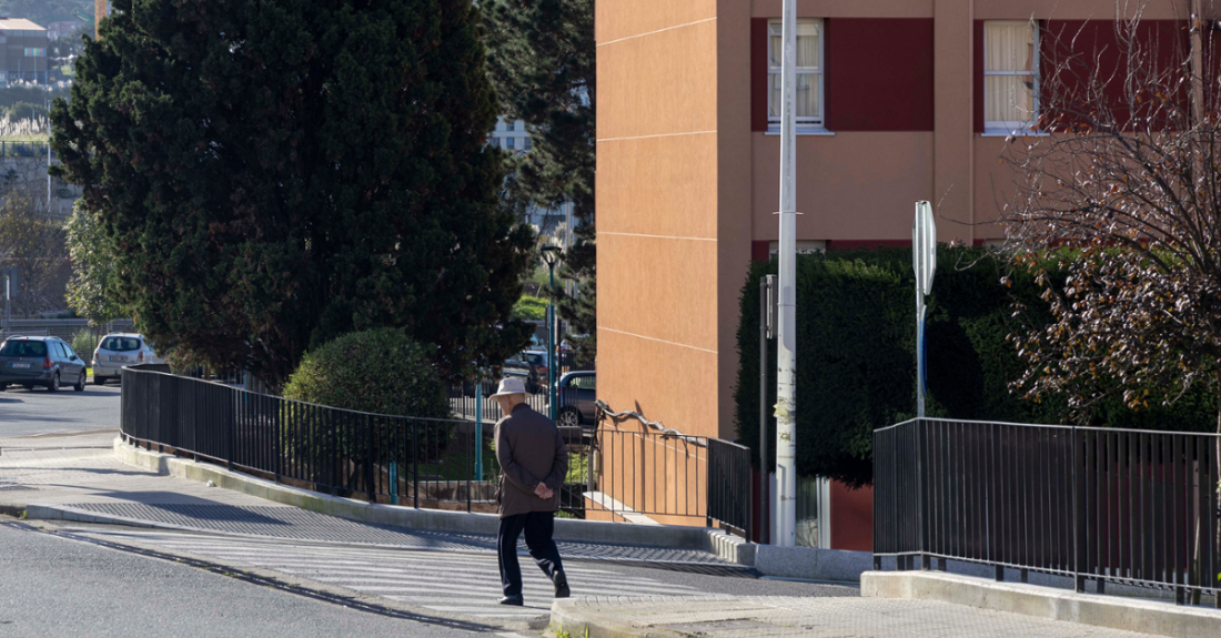 Imaxe do barrio das Flores na Coruña