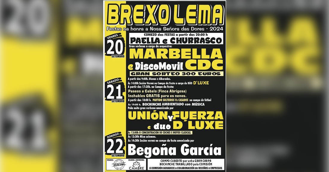 brexo lema festas cambre