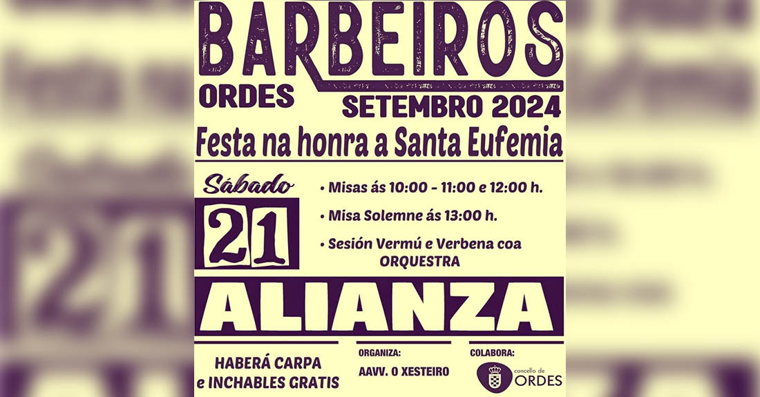 fiestas barbeiros en ordes