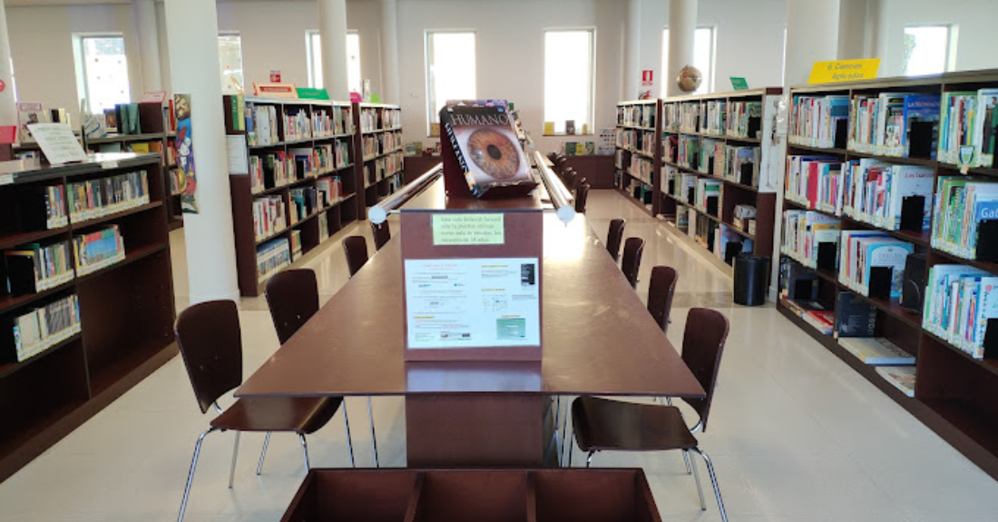 Imaxe da biblioteca de Elviña na Coruña