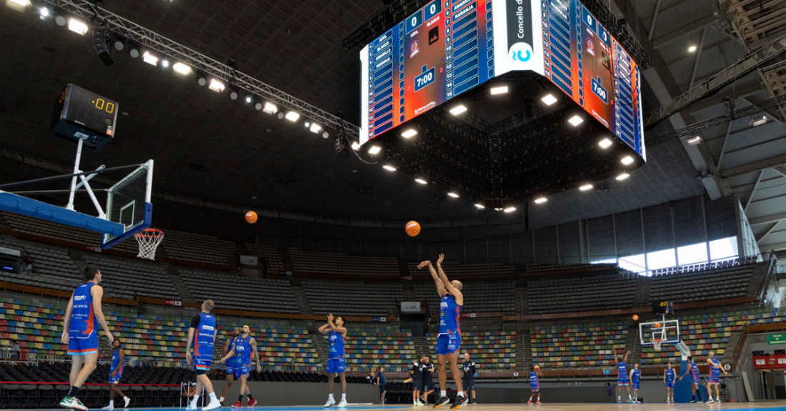 Imaxe dun adestramento do Básquet Coruña