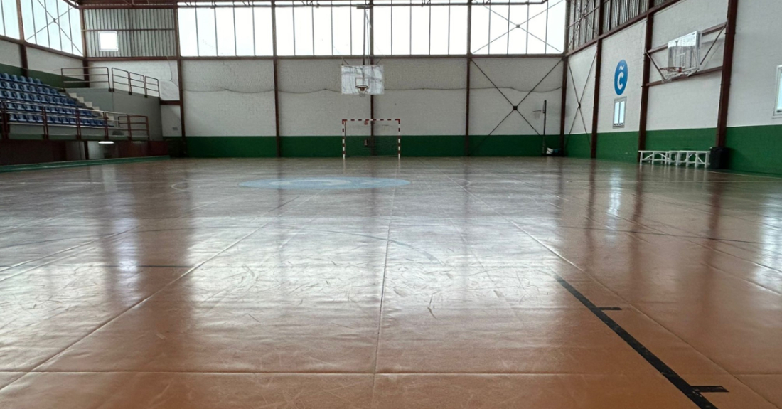 Imaxe da A pista do polideportivo municipal de Labañou