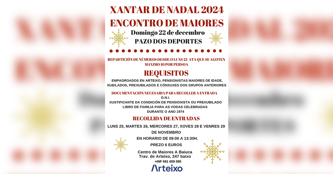 xantar nadal arteixo