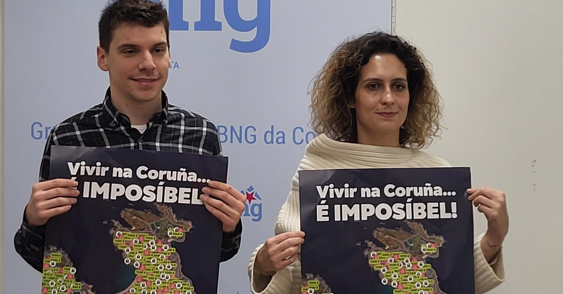 Presentación BNG 'Vivir na Coruña é imposible'