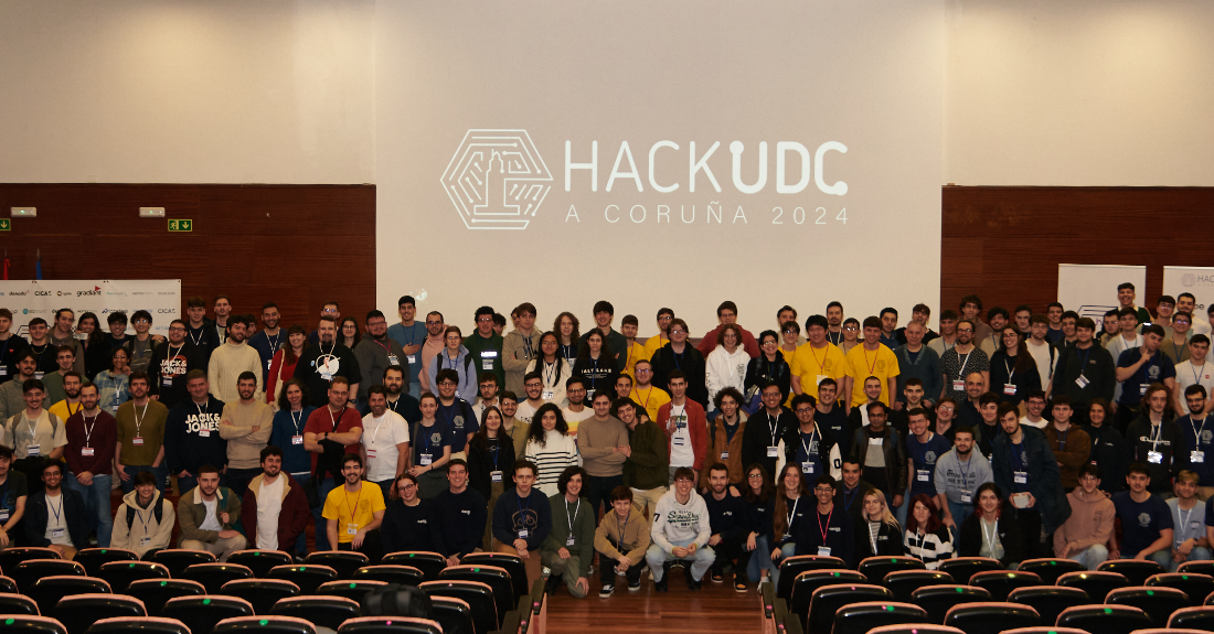 Imaxe dunha edición do HackUDC