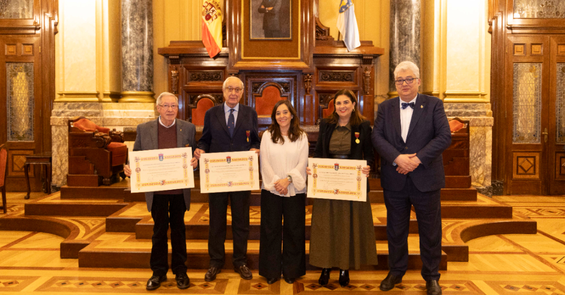 Medallas cidade Coruña batalla de Elviña