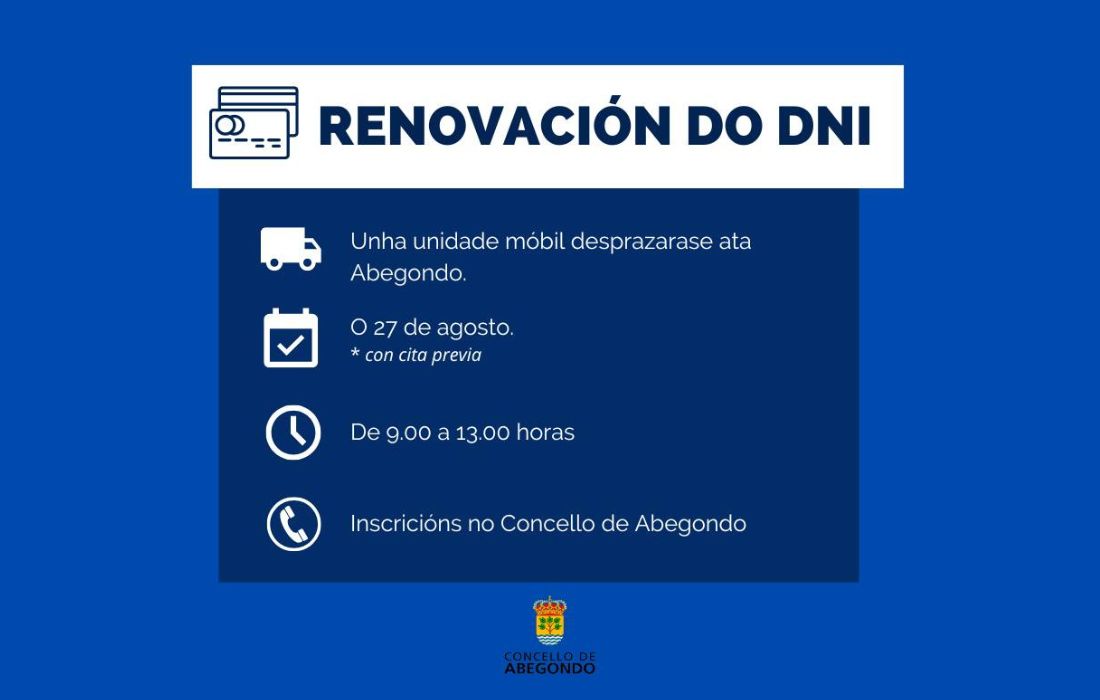 ABEGONDO renovación dni