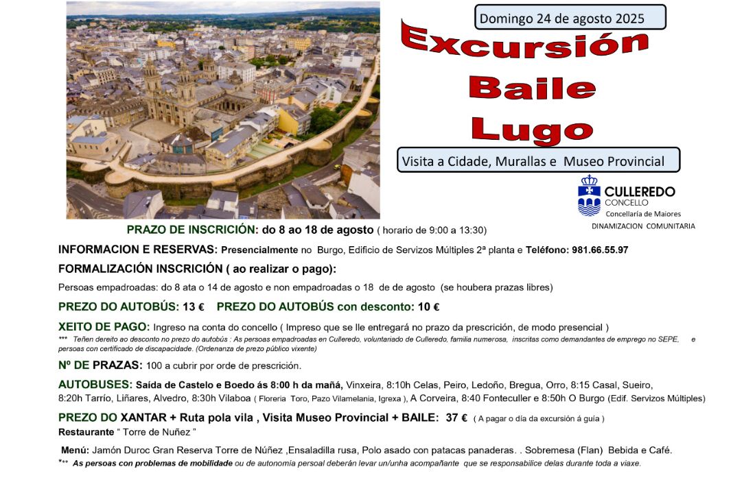 CULLEREDO excursión lugo