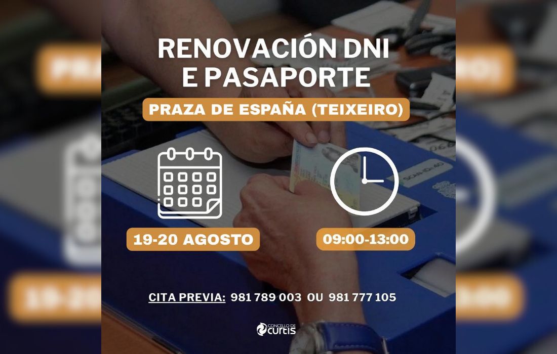CURTIS dni e pasaporte