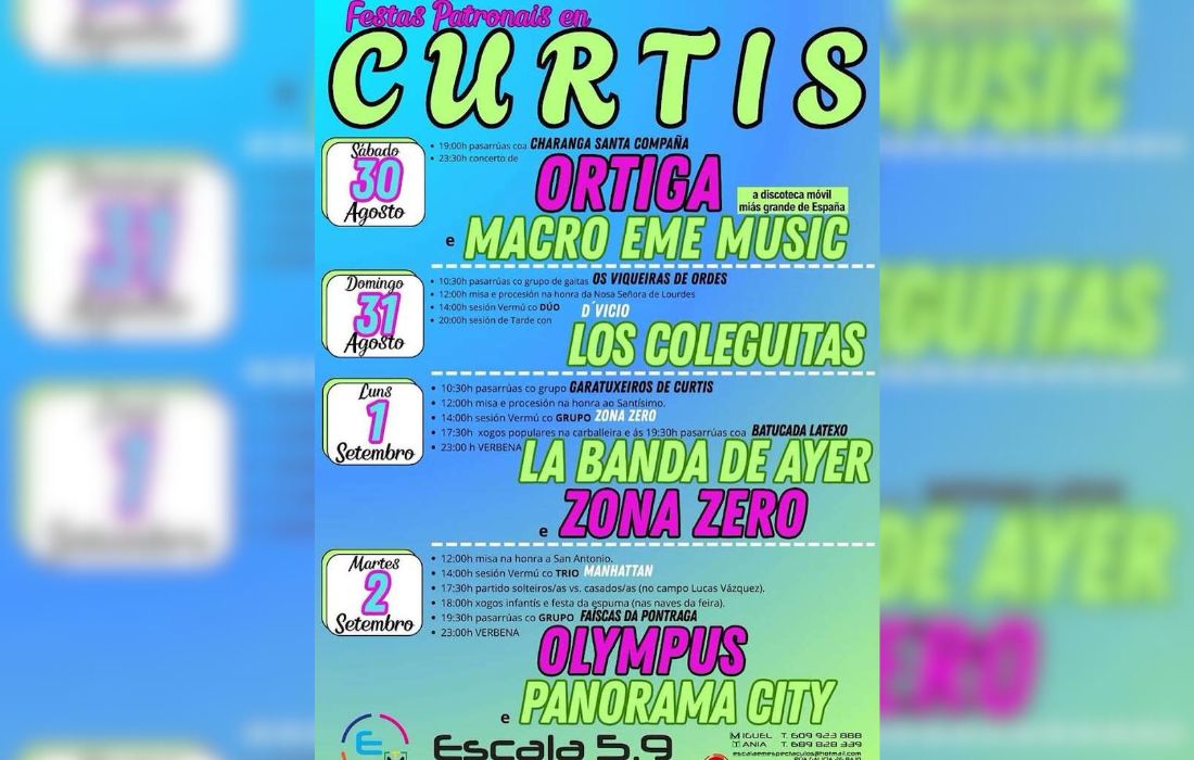 CURTIS festas 2025