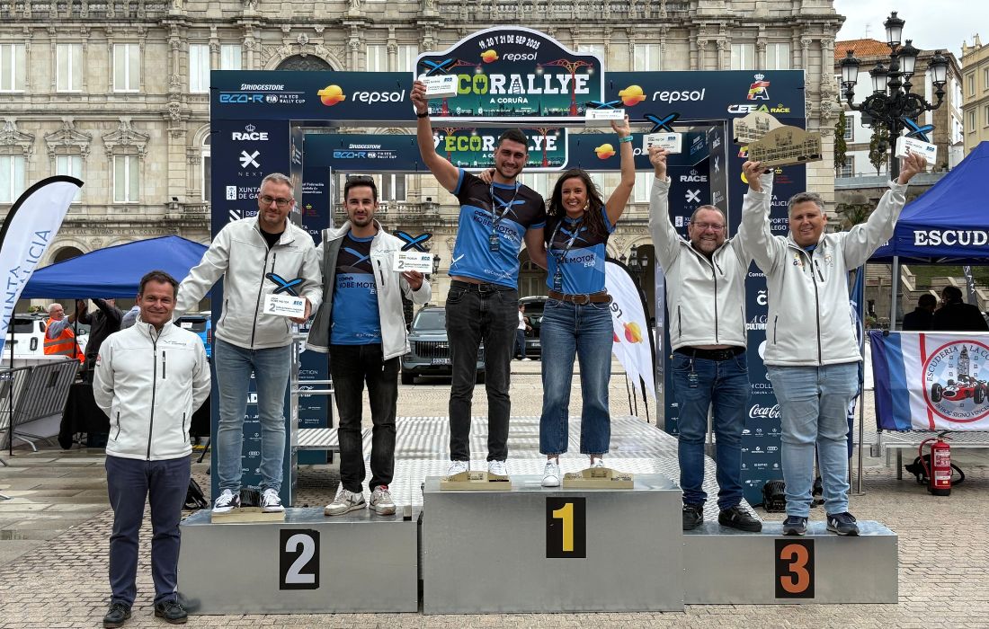 A CORUÑA ecorally podium
