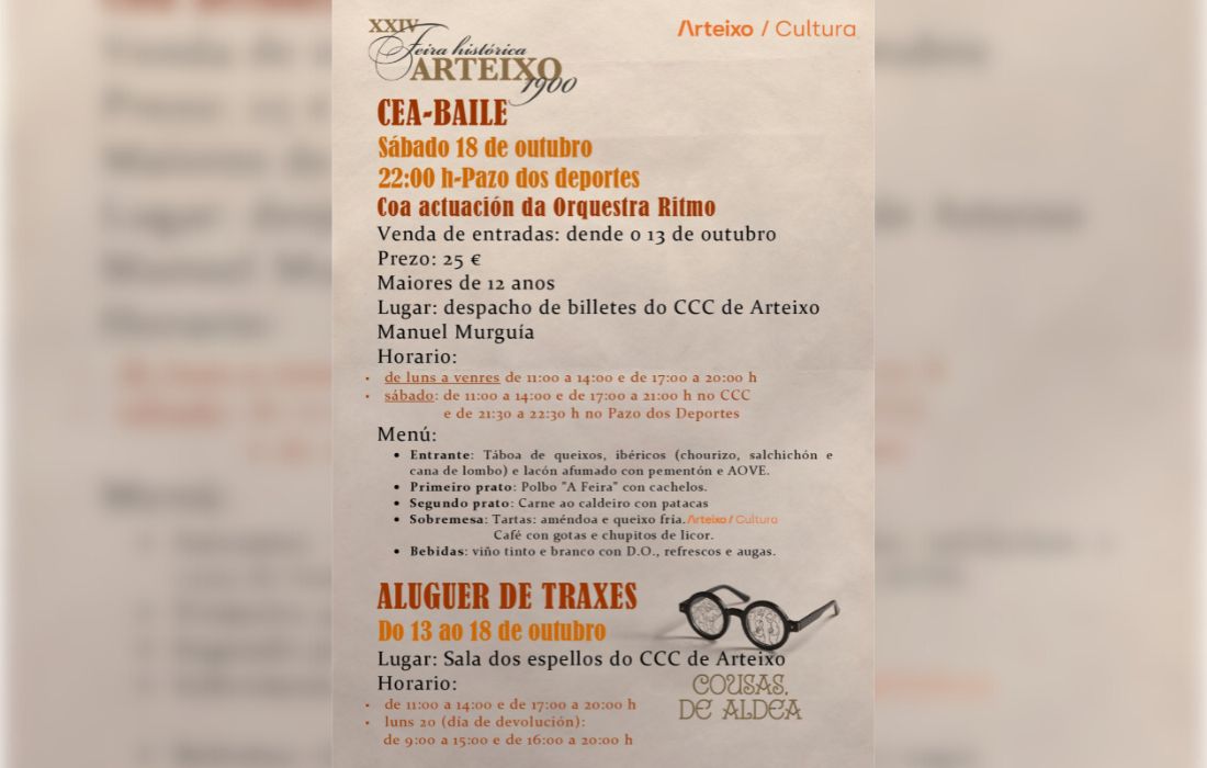 ARTEIXO cena baile feira 1900