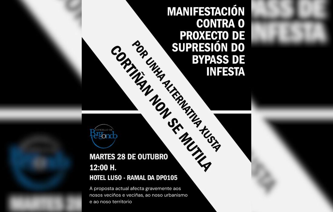 BERGONDO cartel manifestacion bypass
