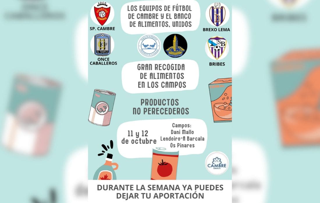 CAMBRE recollida alimentos equipos de futbol (1)