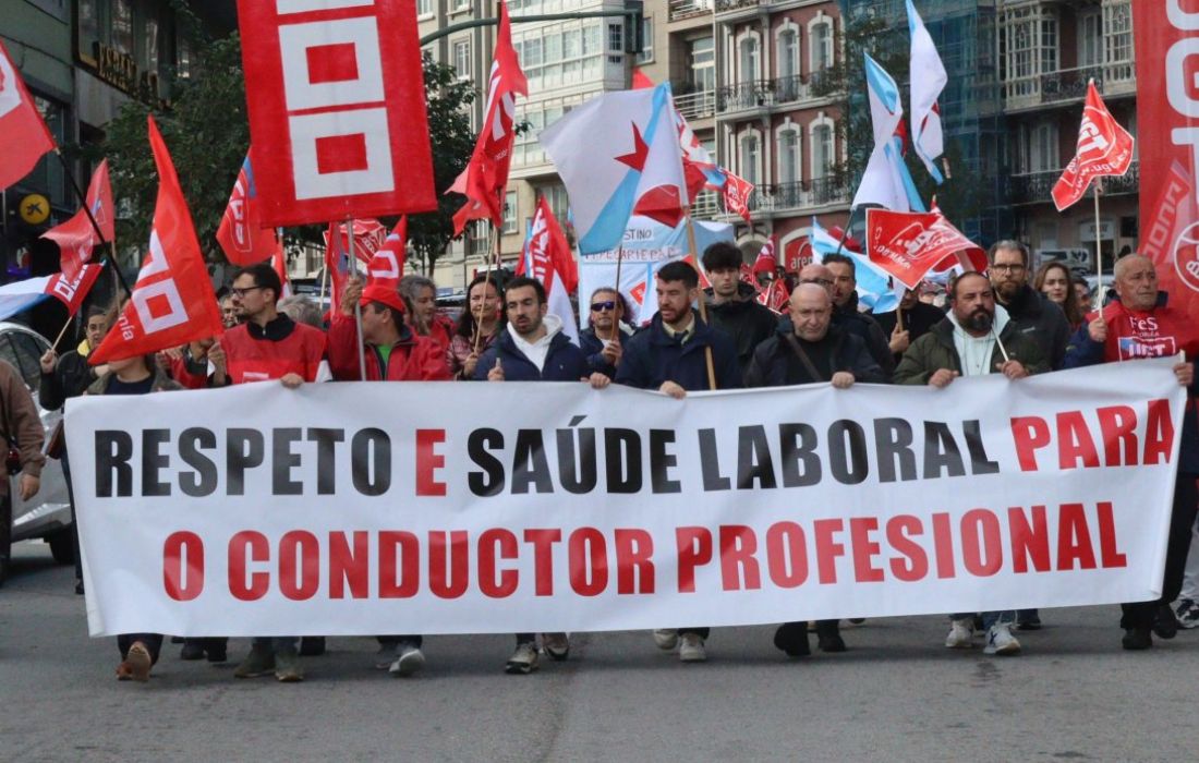 A CORUÑA folga conductores