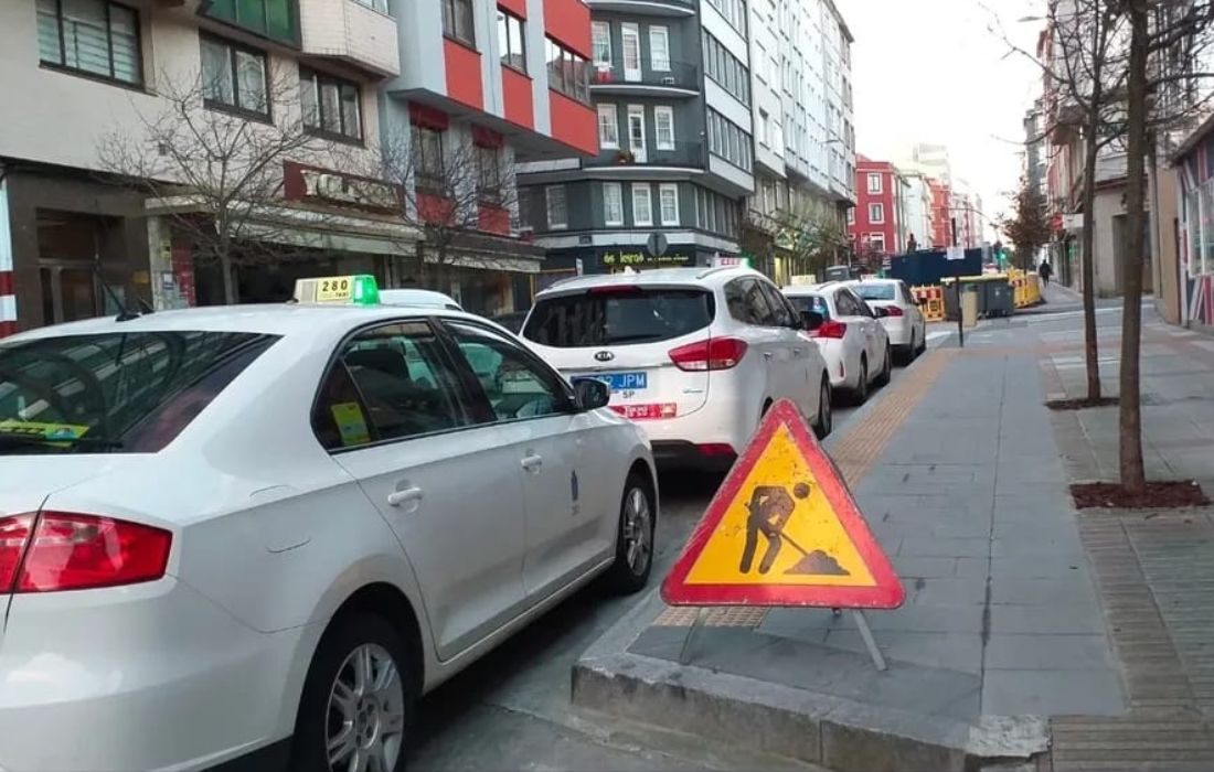 A CORUÑA taxis huelga