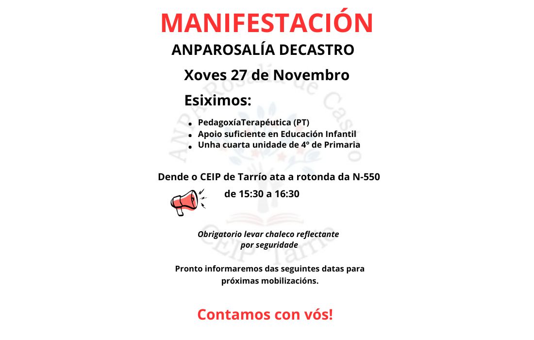 CULLEREDO manifestacion ceip tarrio