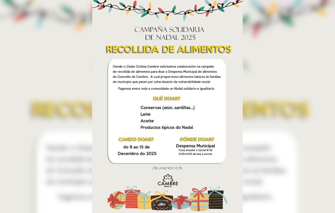 CAMBRE recollida de alimentos