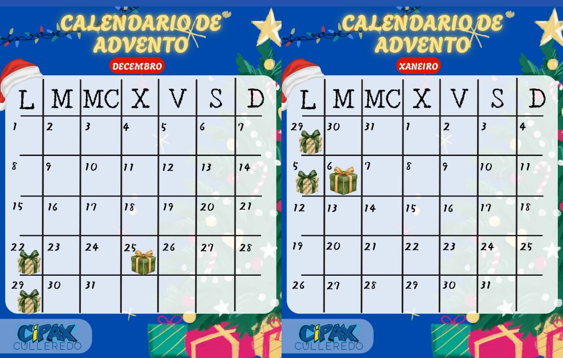 CULLEREDO calendario adviento