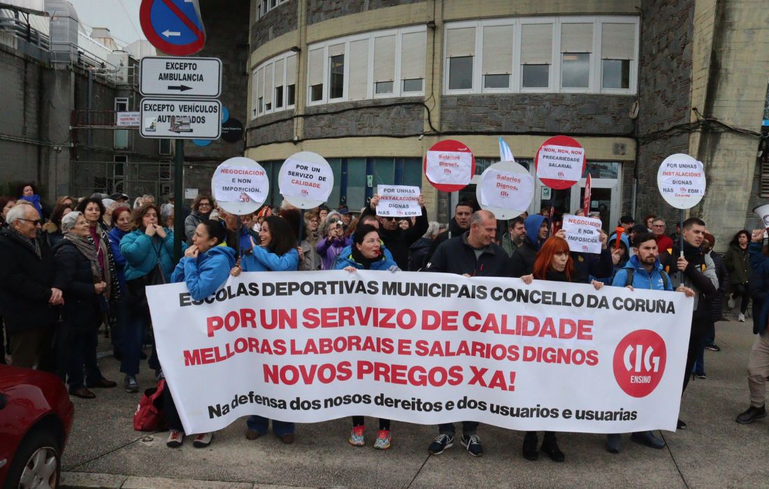 A CORUÑA folga escolas deportivas