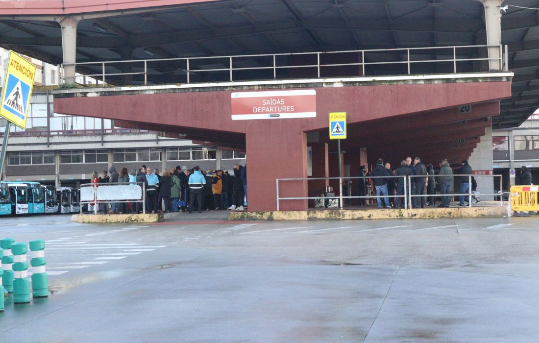 A CORUÑA folga estacion bus