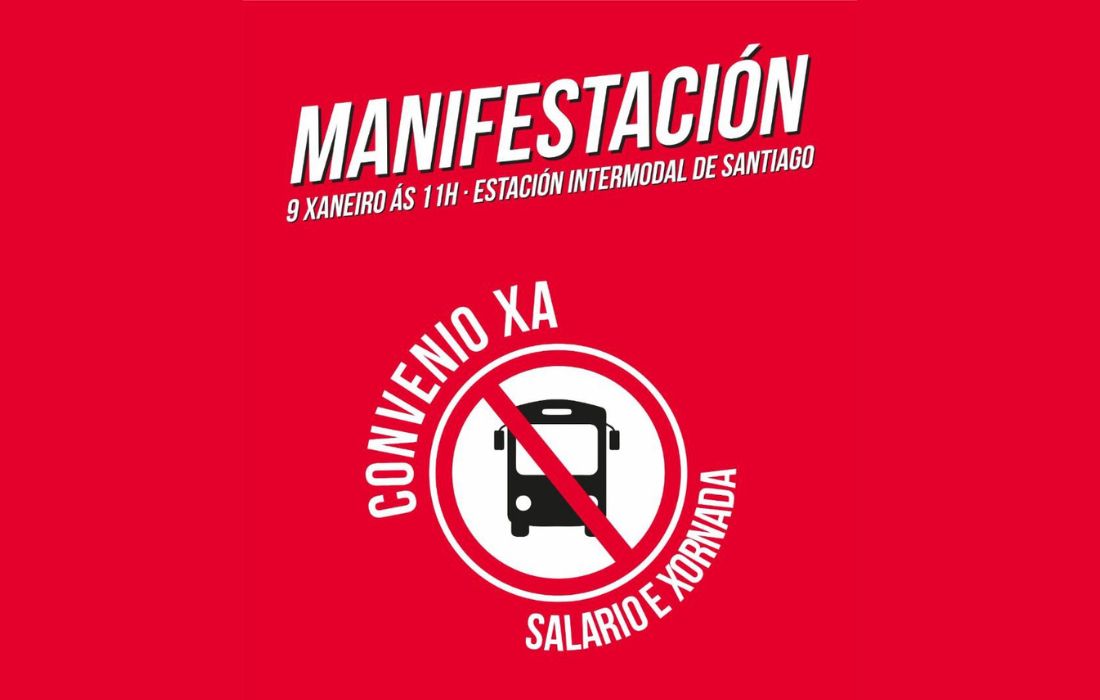 A CORUÑA manifestación bus