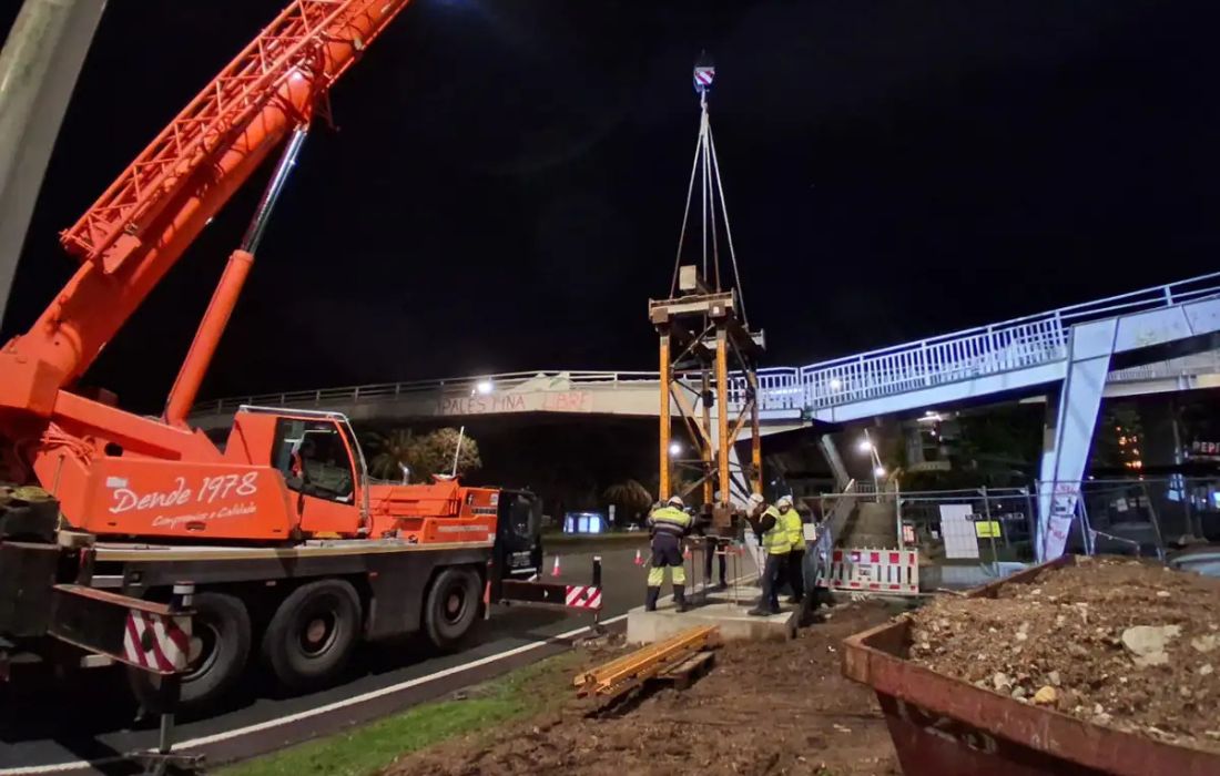 A CORUÑA obras pasarela estacion