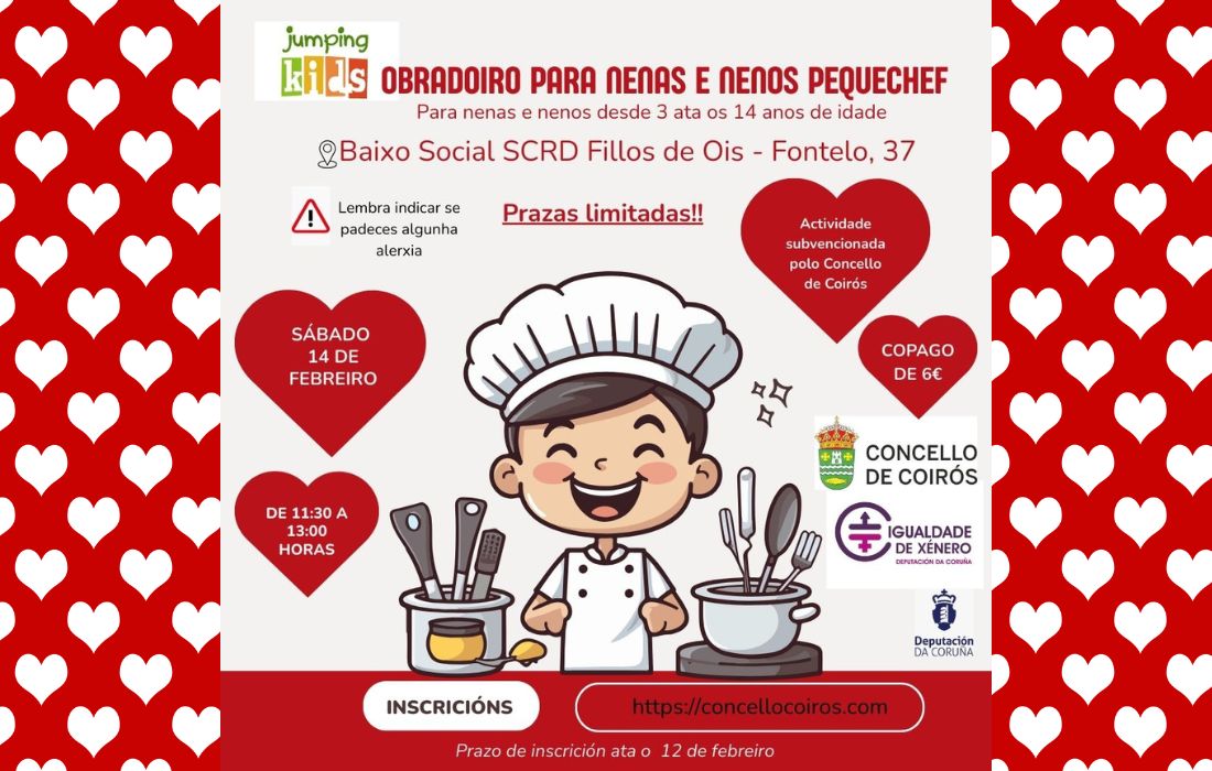 COIROS pequechef san valentin