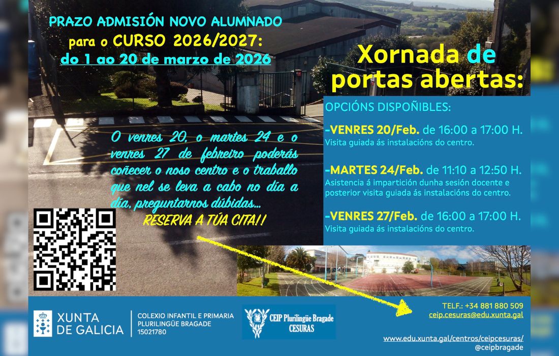 OZA-CESURAS cole brigade portas abertas