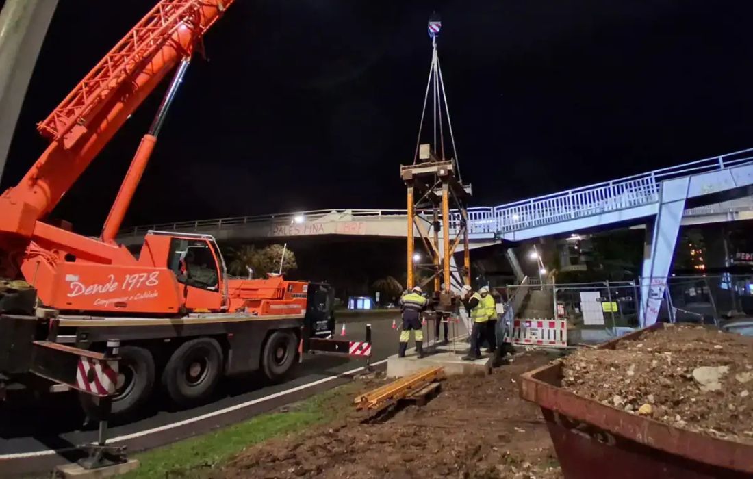 A CORUÑA pasarela estación alfonso molina