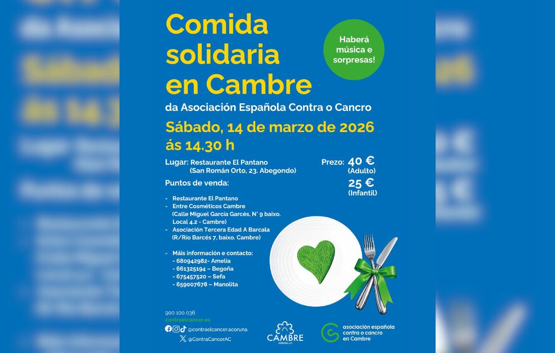 CAMBRE comida solidaria 2026