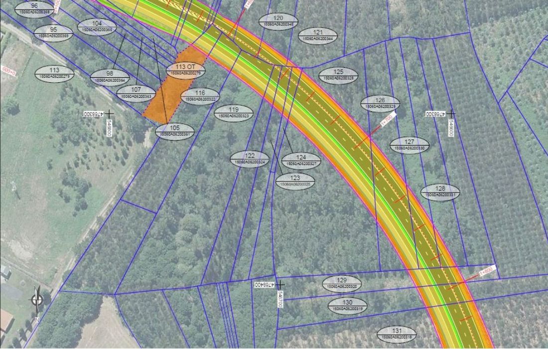 ORDES vias de servicio