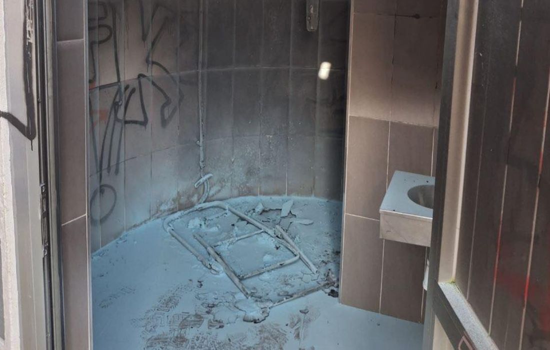 SADA quema de baños