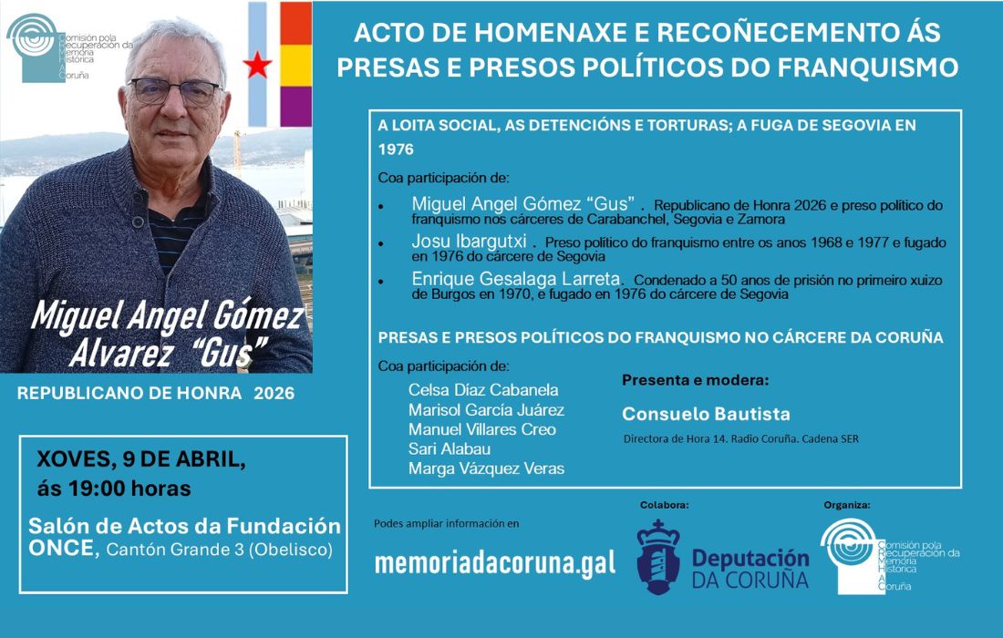 A CORUÑA acto memoria democrática