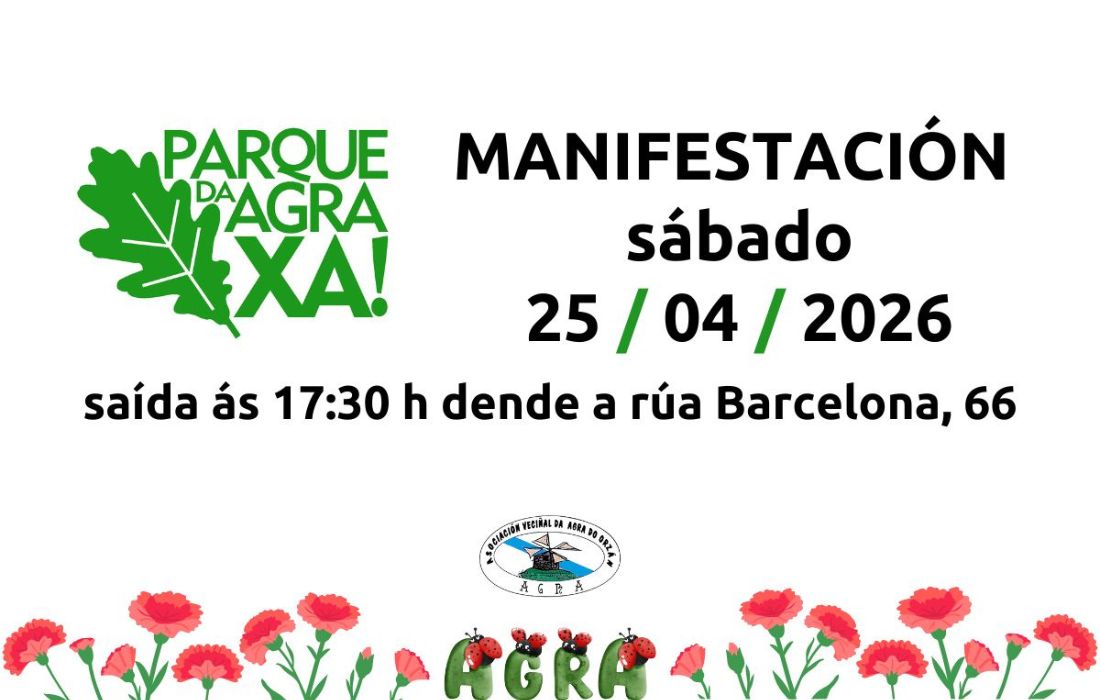 A CORUÑA manifestación parque da agra