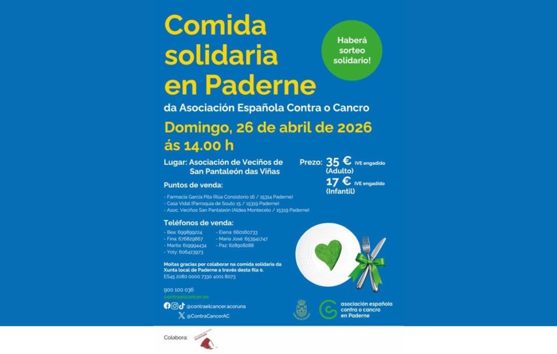PADERNE comida solidaria cancer