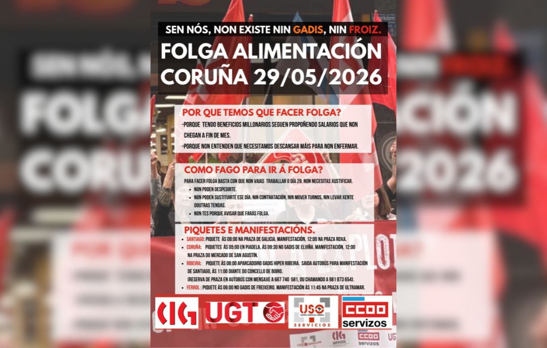 A CORUÑA folga alimentación