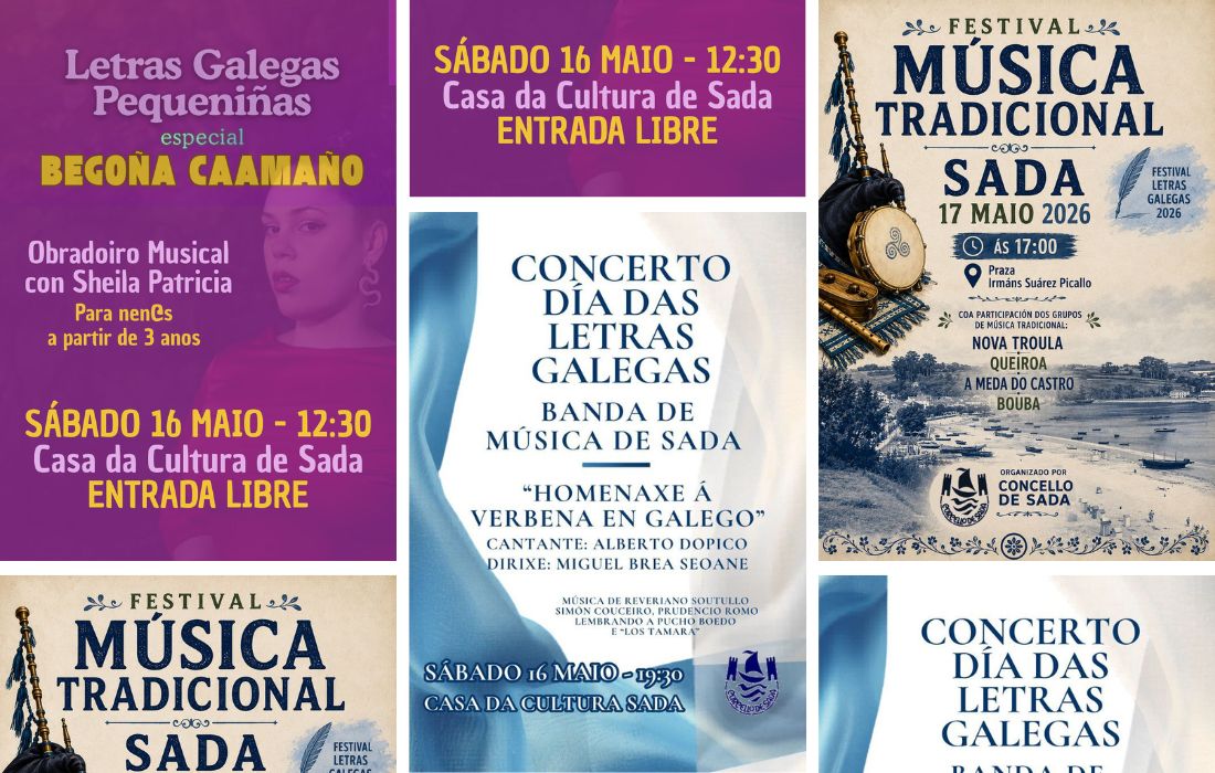 SADA letras galegas 2026