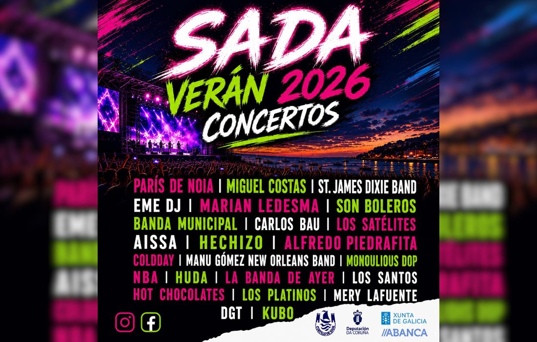 SADA verán 2026 conciertos