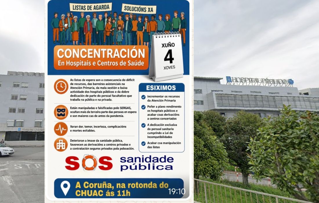 A CORUÑA concentración sos sanidade