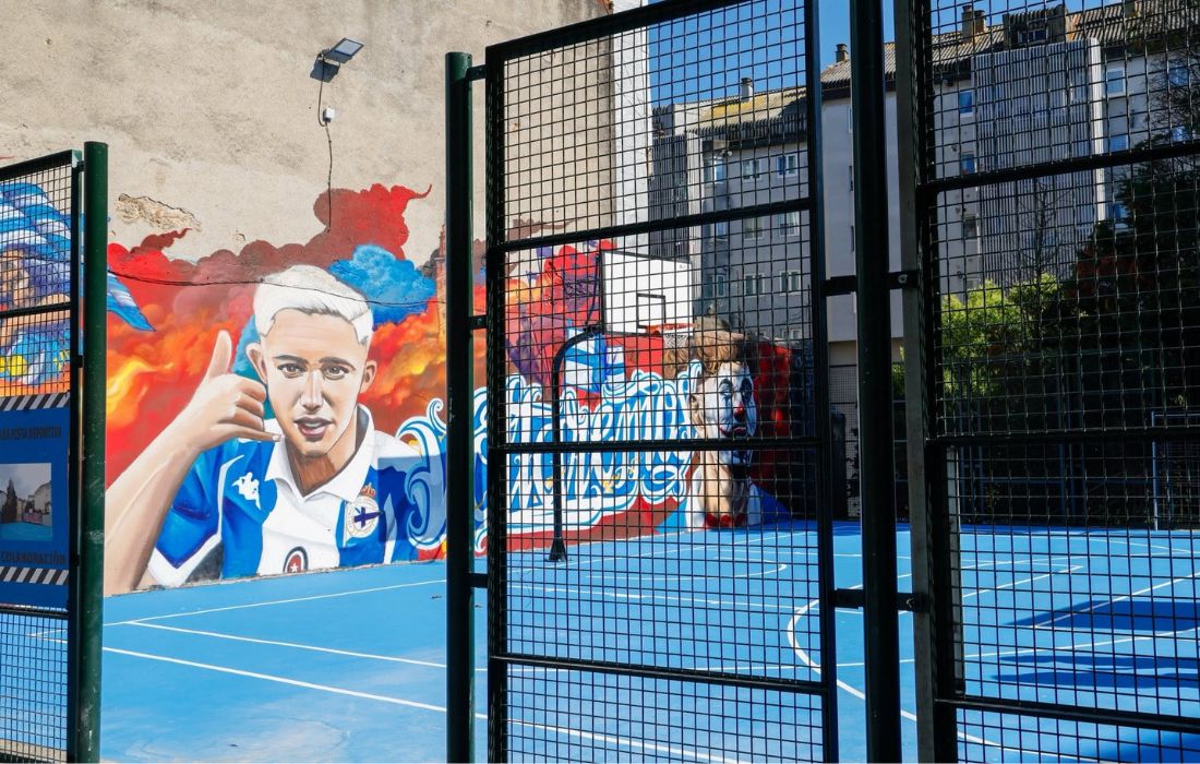 A CORUÑA pista falperra grafitti depor