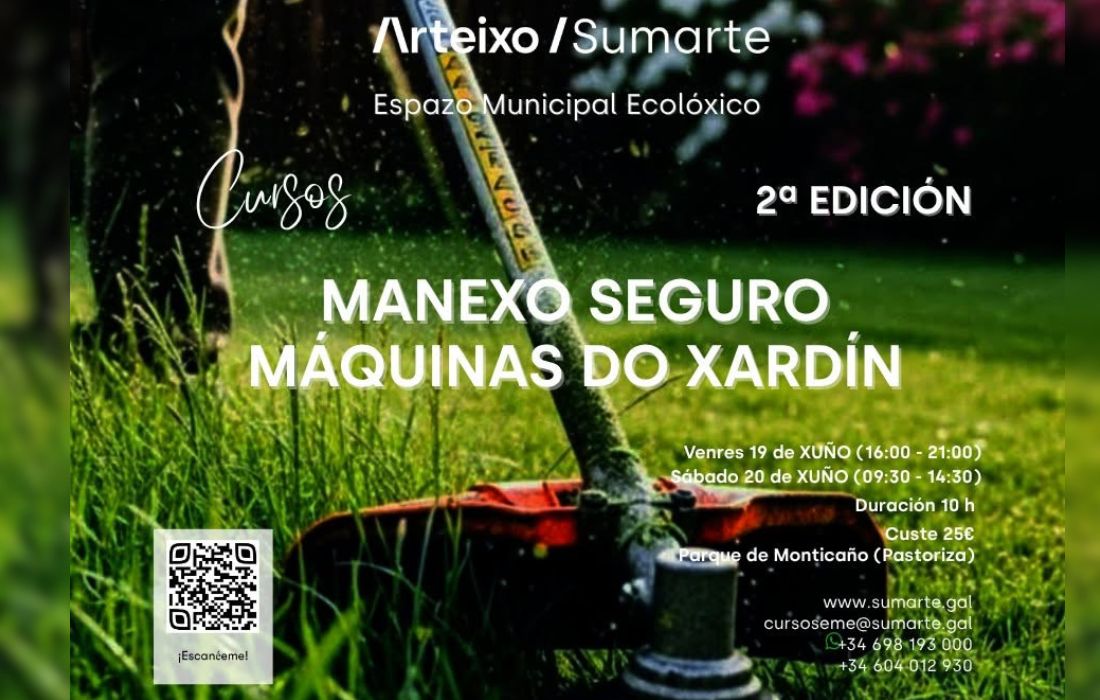 ARTEIXO curso manexo maquinaria xardin