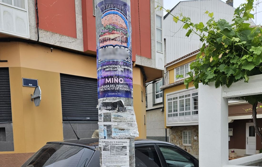 MIÑO multa carteis publicitarios