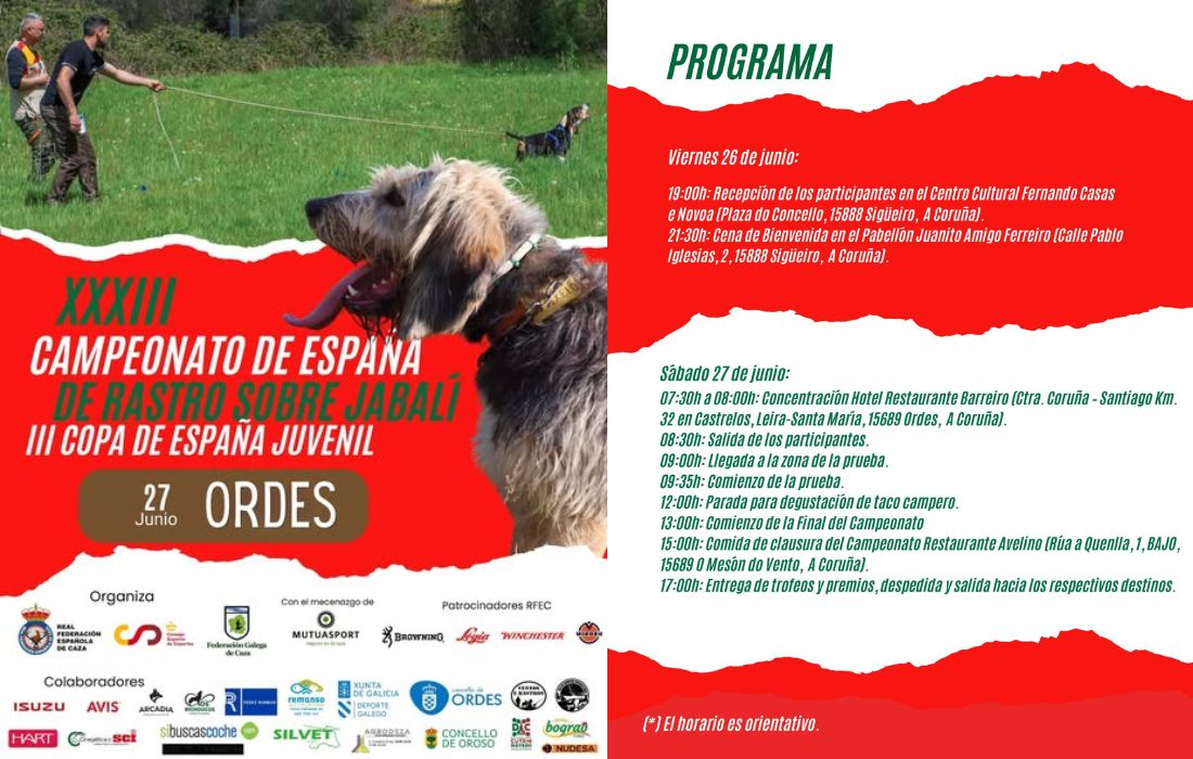 ORDES campeonato rastreo jabali