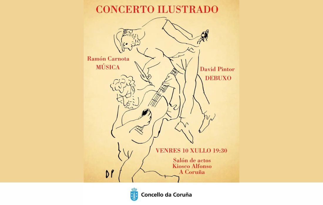 A CORUÑA concerto ilustrado david