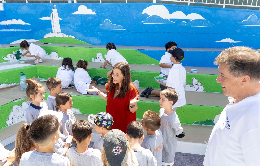 A CORUÑA mural ceip torre hercules